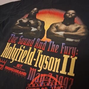 Vintage Black Holyfield-Tyson Graphic Tee